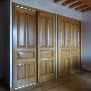 porte placard bois coulissante